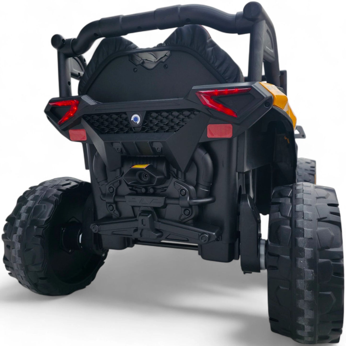 Carro Elétrico para Criança Buggy Speed Amarelo 4x4 12v c/ RODAS DE BORRACHA & ASSENTO EM PELE