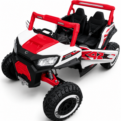 Carro Elétrico para Criança BUGGY PULSATING 4x4 24v Vermelho c/ RODAS DE BORRACHA & ASSENTO EM PELE