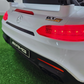 Carro Elétrico para Criança MERCEDES GTR MINI 12v Branco c/ RODAS DE BORRACHA & ASSENTO EM PELE