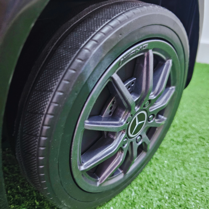 Carro Elétrico para Criança MERCEDES GTR MINI 12v BATERIA DE LITIO Preto c/ RODAS DE BORRACHA & ASSENTO EM PELE