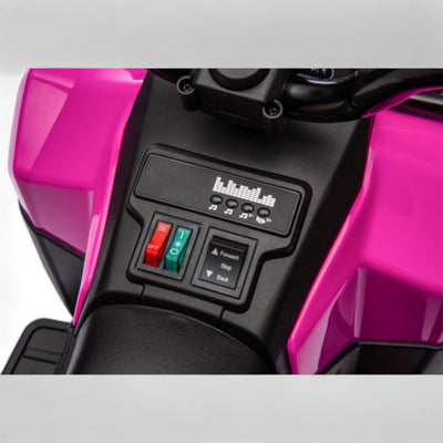 Mini Moto 4 Elétrica para Crianças LITTLE EXPLORER 6v Rosa c/ RODAS DE BORRACHA
