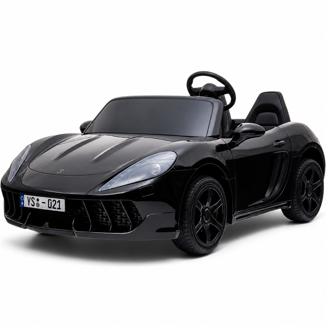 Carro elétrico para Criança PERFECTA XXL 24v Motor Brushless 180w 15km/h Preto Metalizado c/ RODAS DE BORRACHA & ASSENTO EM PELE