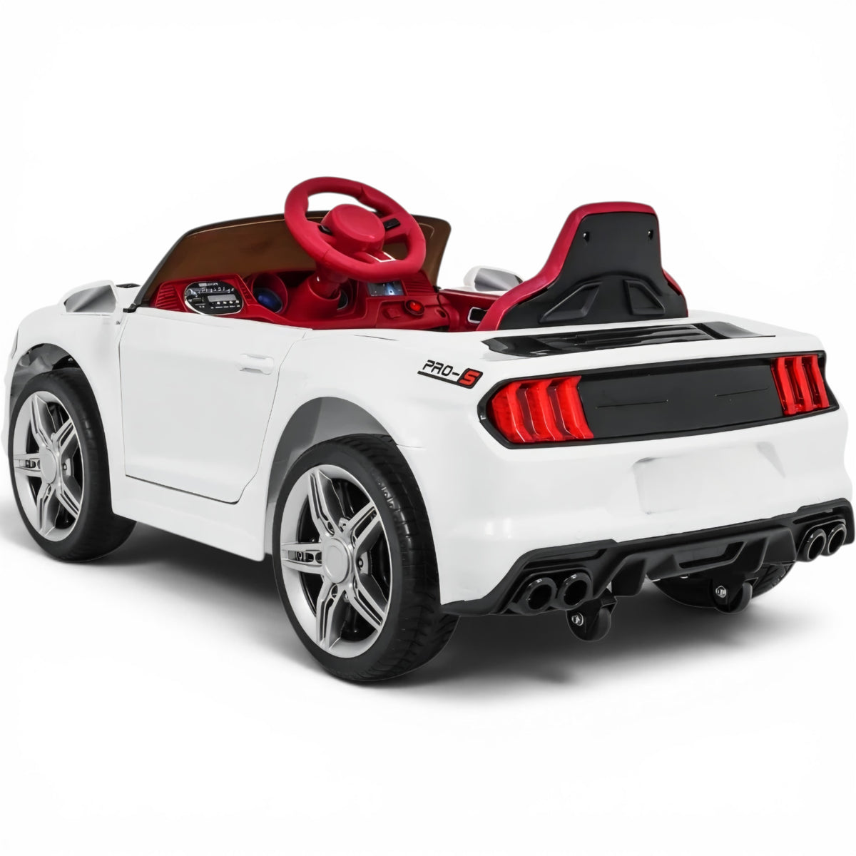 GT Style 12V Branco – carro elétrico para criança (vista 4)