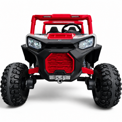 Carro Elétrico para Criança BUGGY PULSATING 4x4 24v Vermelho c/ RODAS DE BORRACHA & ASSENTO EM PELE