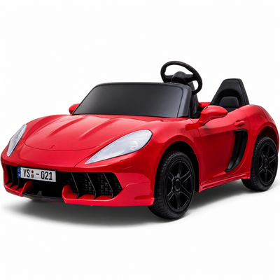 Carro elétrico para Criança PERFECTA XXL 24v Motor Brushless 180w 15km/h Vermelho Metalizado c/ RODAS DE BORRACHA & ASSENTO EM PELE