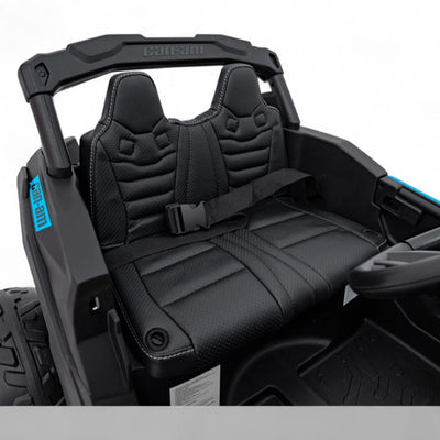 Carro Elétrico para Criança CAN-AM MAVERICK 4x4 24v Azul c/ RODAS DE BORRACHA & ASSENTO EM PELE
