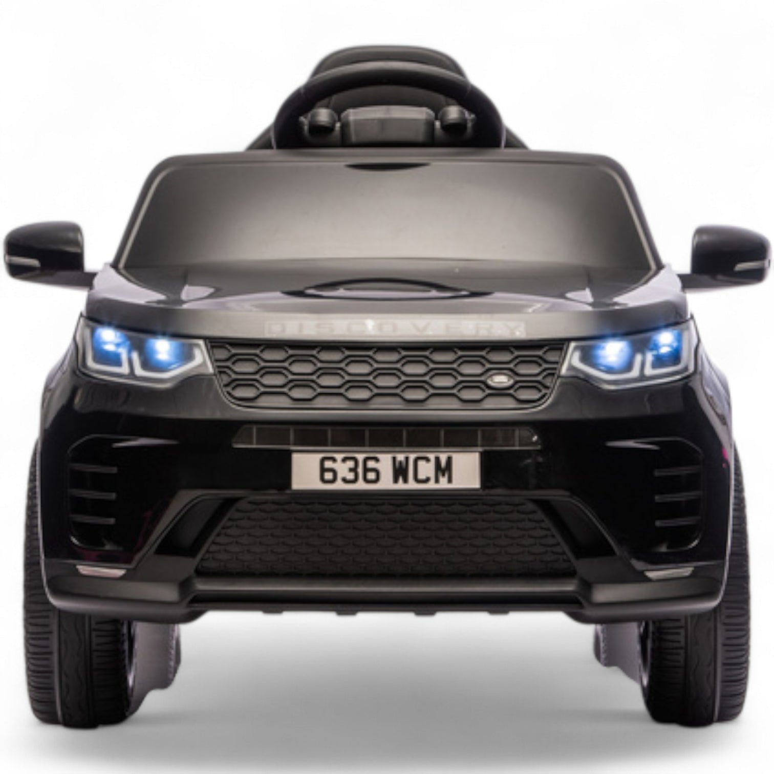 Carro Elétrico para Criança RANGE ROVER DISCOVERY 12v Preto c/ RODAS DE BORRACHA & ASSENTO EM PELE
