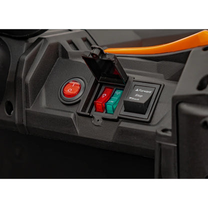 Carro Elétrico para Criança MAVERICK STYLE 4x4 12v Laranja c/ RODAS DE BORRACHA & ASSENTO EM PELE