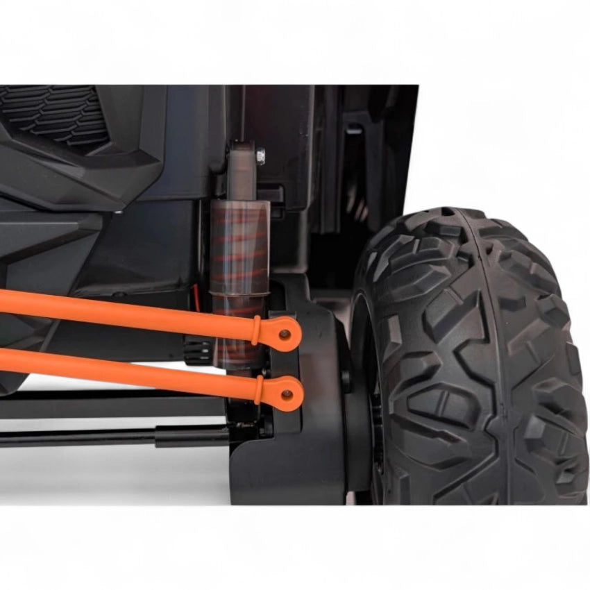 Carro Elétrico para Criança MAVERICK STYLE RR 4x4 24v Laranja c/ RODAS DE BORRACHA & ASSENTO EM PELE