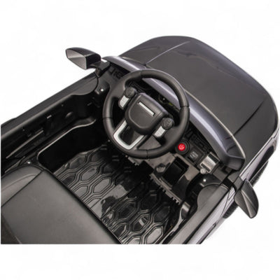 Carro Elétrico para Criança RANGE ROVER DISCOVERY 12v Preto c/ RODAS DE BORRACHA & ASSENTO EM PELE