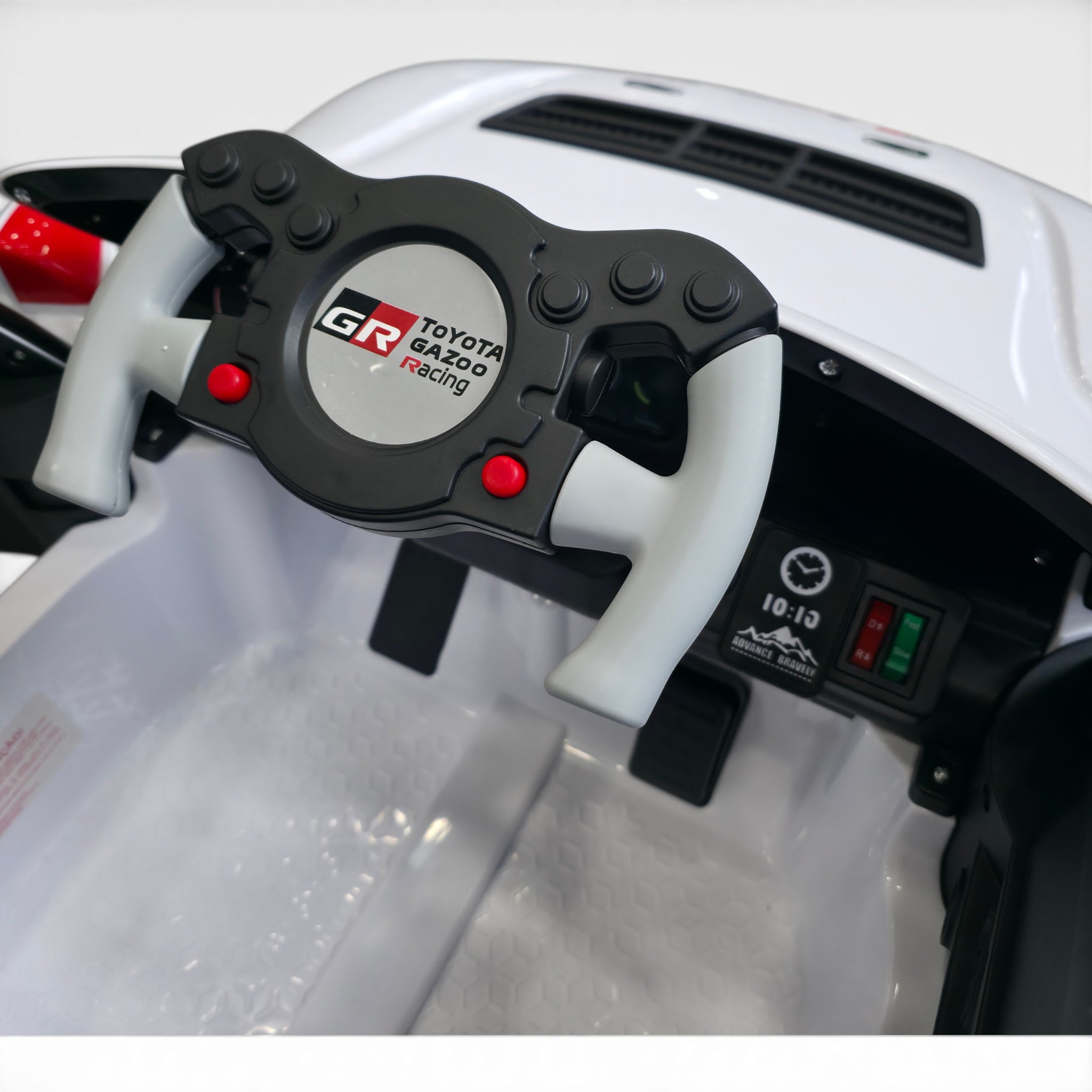 Carro Elétrico para Criança TOYOTA GR SUPRA GT4 12v Branco c/ RODAS DE BORRACHA & ASSENTO EM PELE