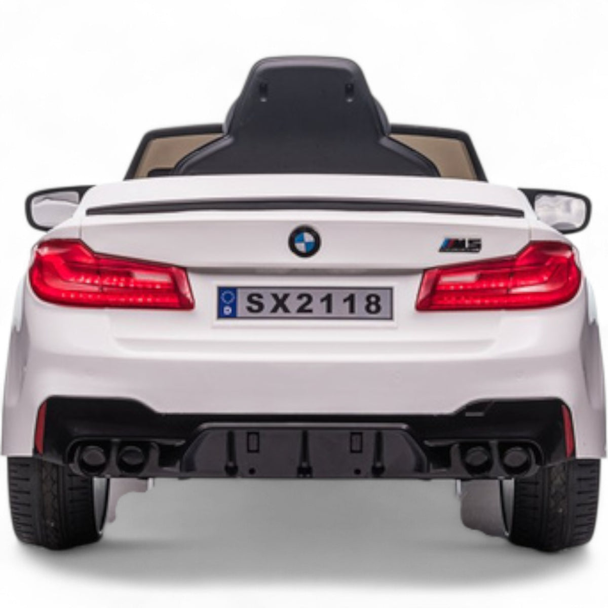 BMW M5 Drift 24V Branco – carro elétrico para criança (vista 9)