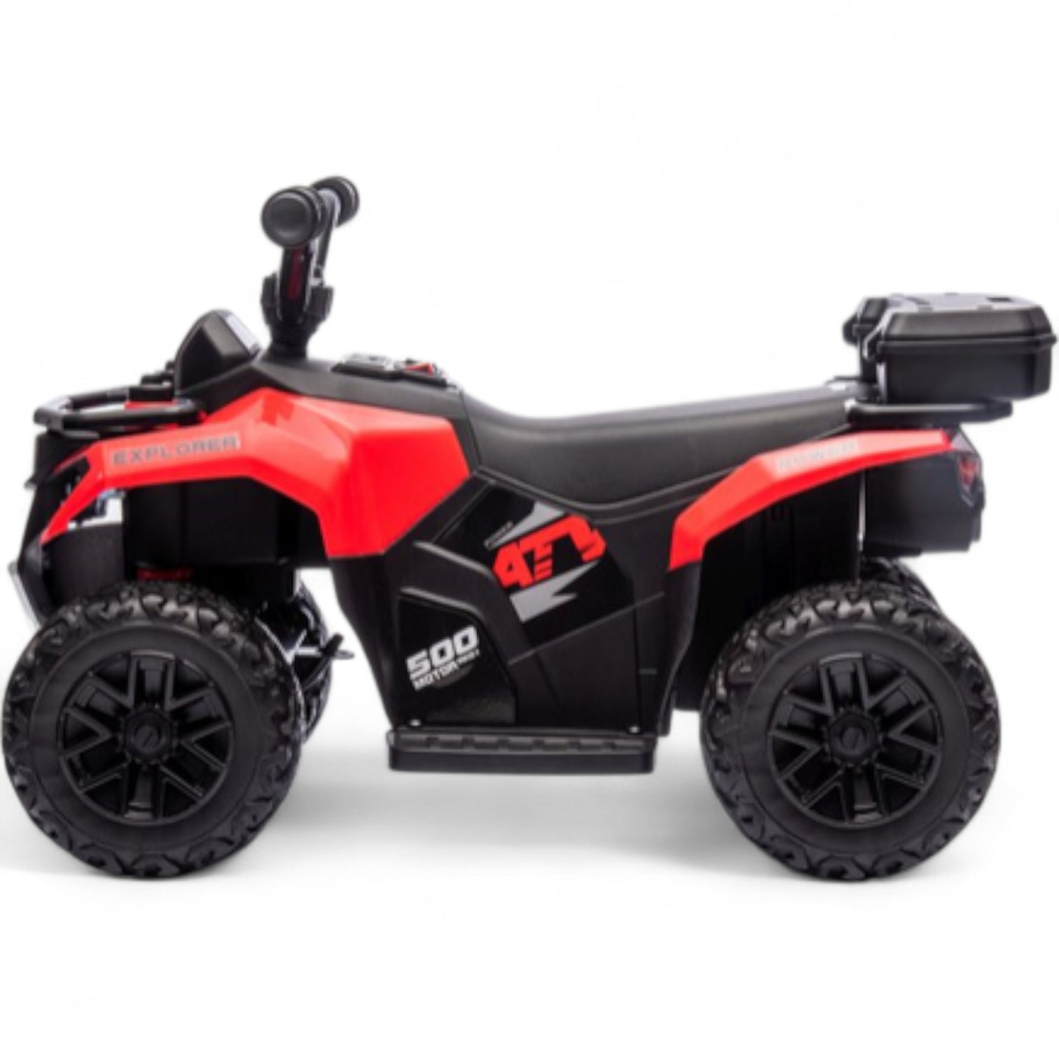Mini Moto 4 Elétrica para Crianças LITTLE EXPLORER 6v Vermelha c/ RODAS DE BORRACHA