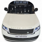 Carro elétrico para criança RANGE ROVER SV 4X4 12v14ah Branco 2 Lugares c/ RODAS DE BORRACHA & ASSENTO EM PELE