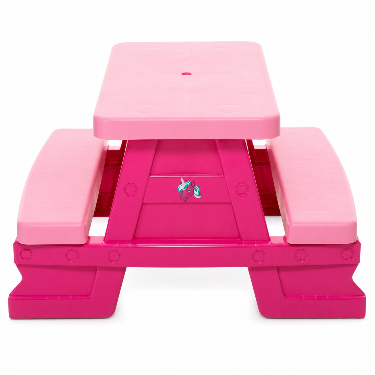 Mesa Infantil de Jardim com Bancos Rosa
