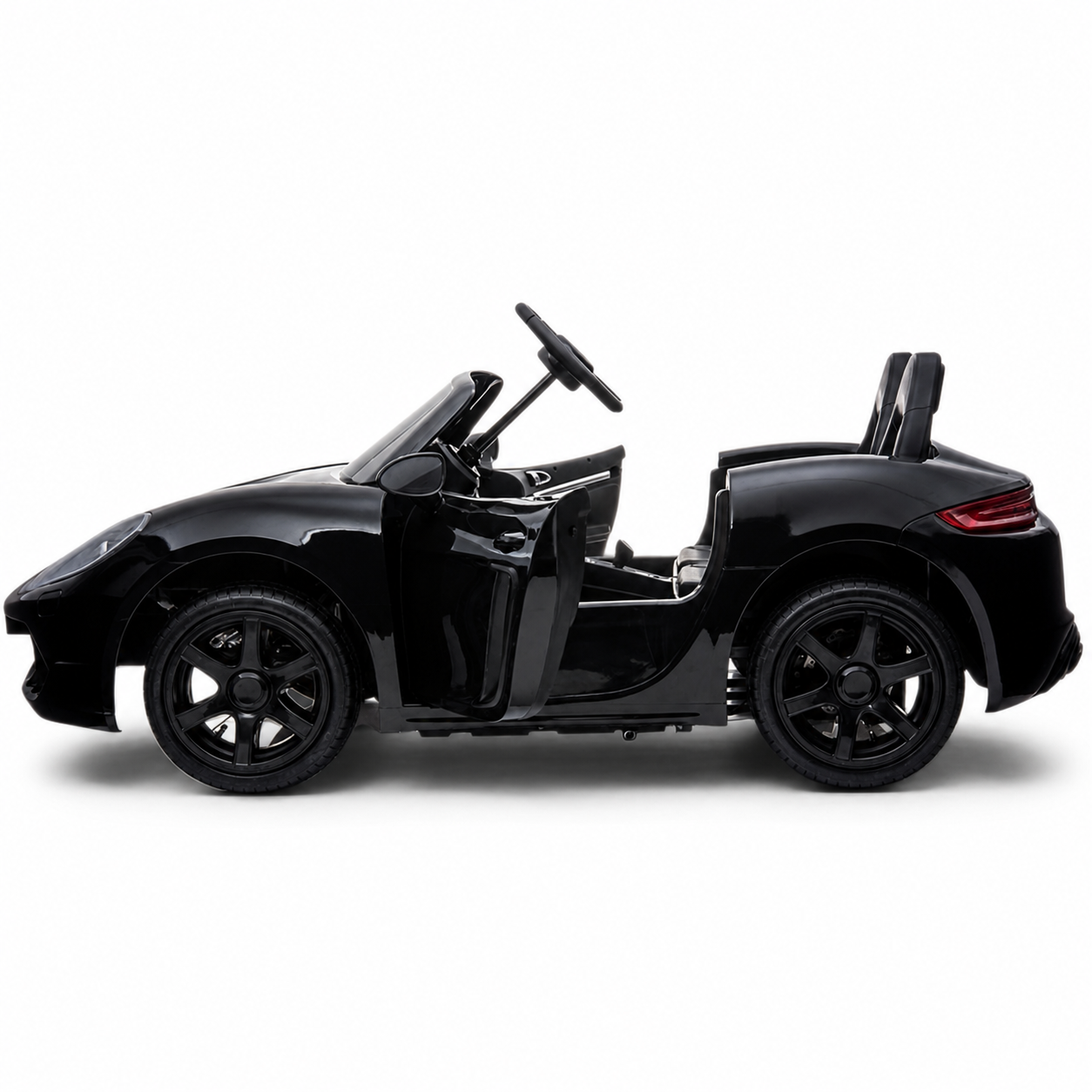 Carro elétrico para Criança PERFECTA XXL 24v Motor Brushless 180w 15km/h Preto Metalizado c/ RODAS DE BORRACHA & ASSENTO EM PELE