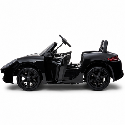 Carro elétrico para Criança PERFECTA XXL 24v Motor Brushless 180w 15km/h Preto Metalizado c/ RODAS DE BORRACHA & ASSENTO EM PELE