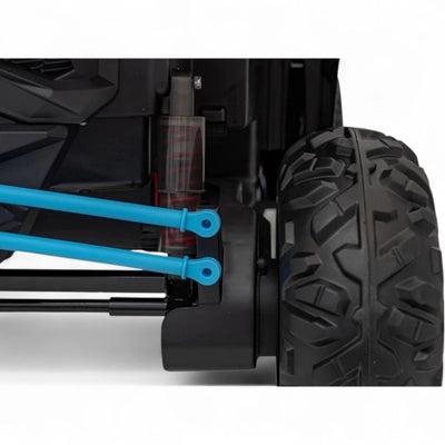 Carro Elétrico para Criança MAVERICK STYLE RR 4x4 24v Azul c/ RODAS DE BORRACHA & ASSENTO EM PELE