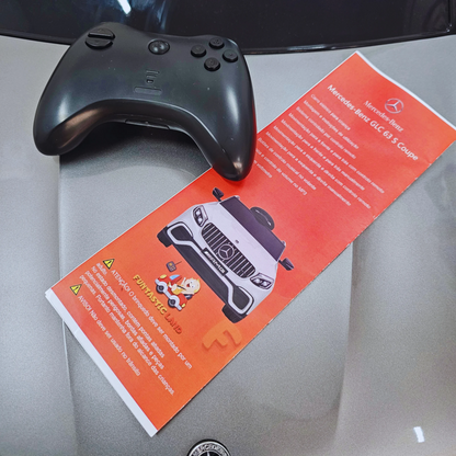 Carro Elétrico para Criança MERCEDES GLC63S 4x4 12v Cinza Metalizado c/ RODAS DE BORRACHA & ASSENTO EM PELE