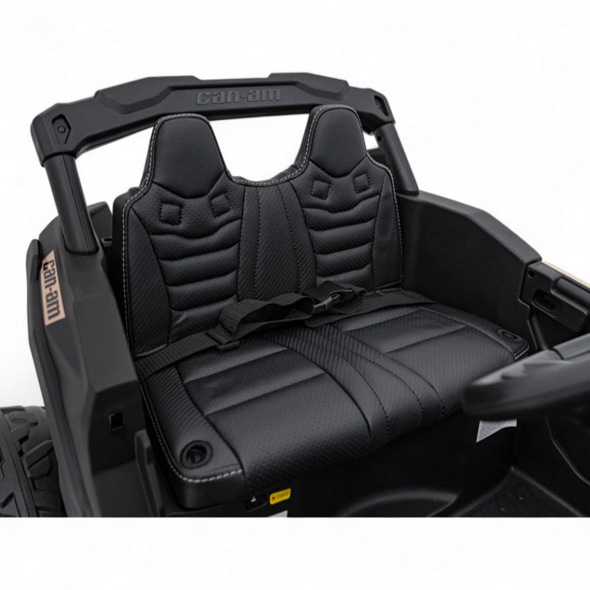 Carro Elétrico para Criança CAN-AM MAVERICK 4x4 24v Khaki c/ RODAS DE BORRACHA & ASSENTO EM PELE
