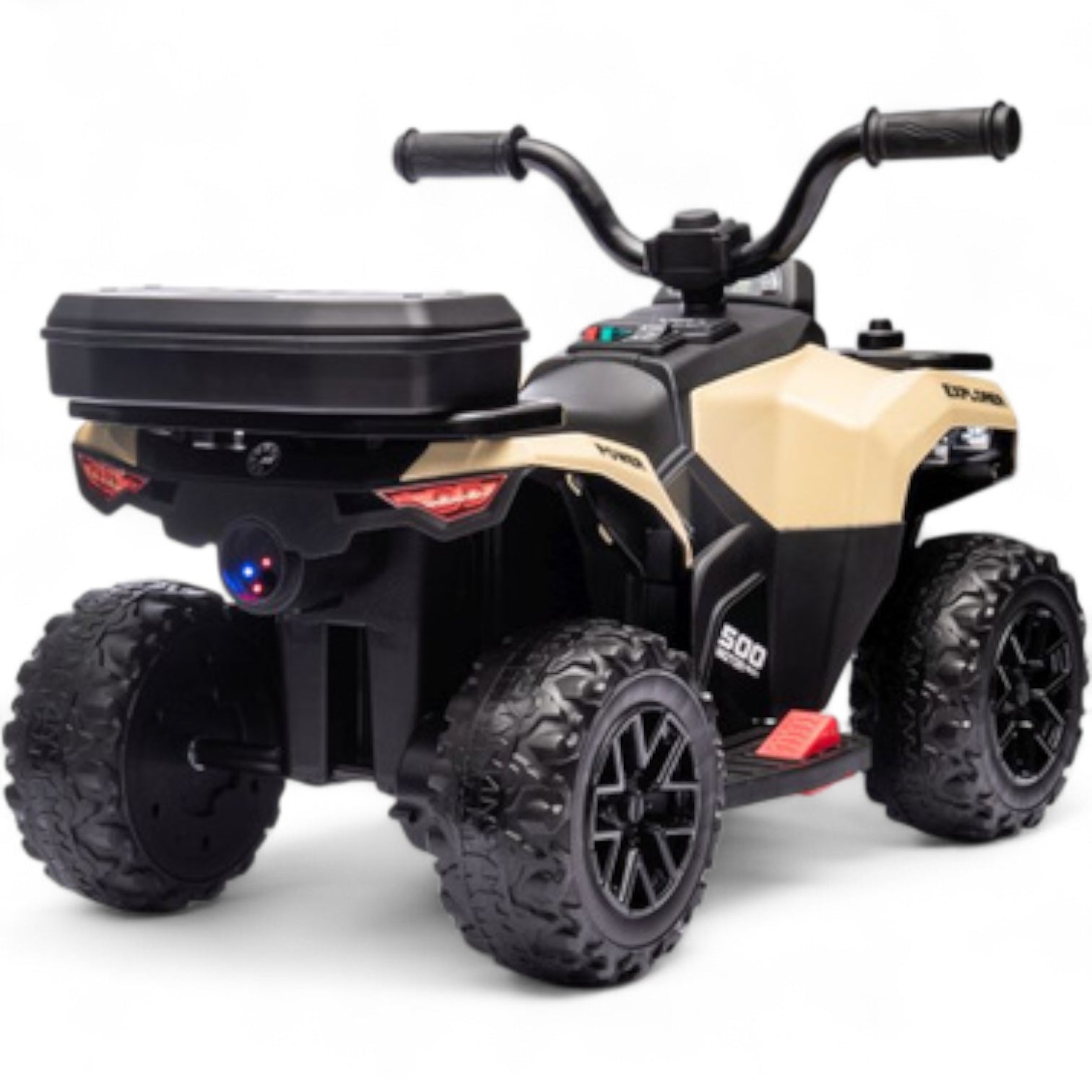 Mini Moto 4 Elétrica para Crianças LITTLE EXPLORER 6v Khaki c/ RODAS DE BORRACHA