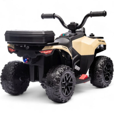 Mini Moto 4 Elétrica para Crianças LITTLE EXPLORER 6v Khaki c/ RODAS DE BORRACHA