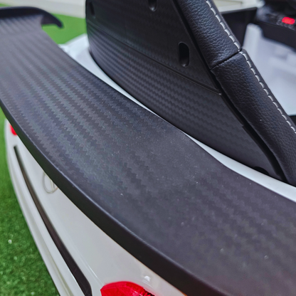 Carro Elétrico para Criança MERCEDES GTR MINI 12v BATERIA DE LITIO Branco c/ RODAS DE BORRACHA & ASSENTO EM PELE