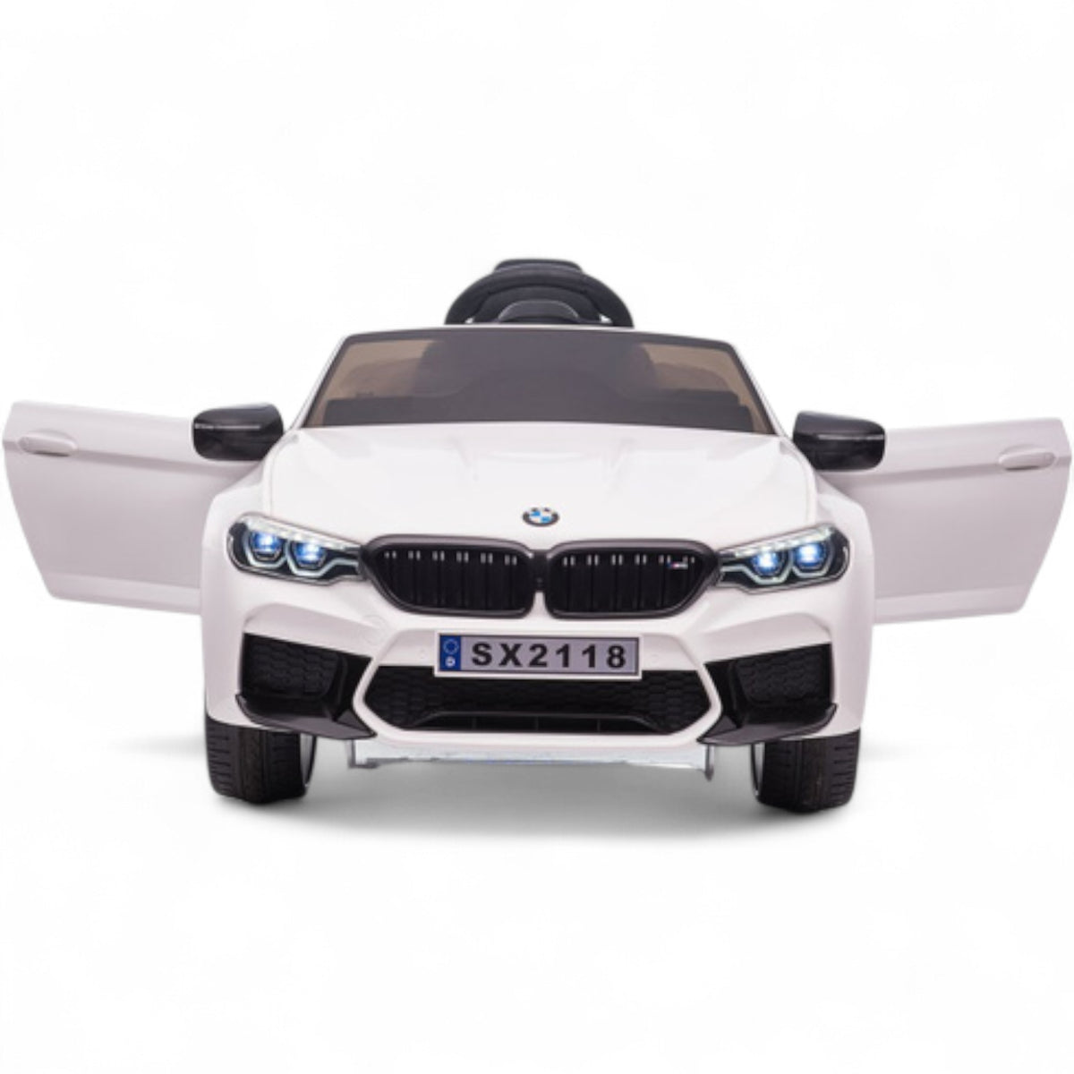 BMW M5 Drift 24V Branco – carro elétrico para criança (vista 5)