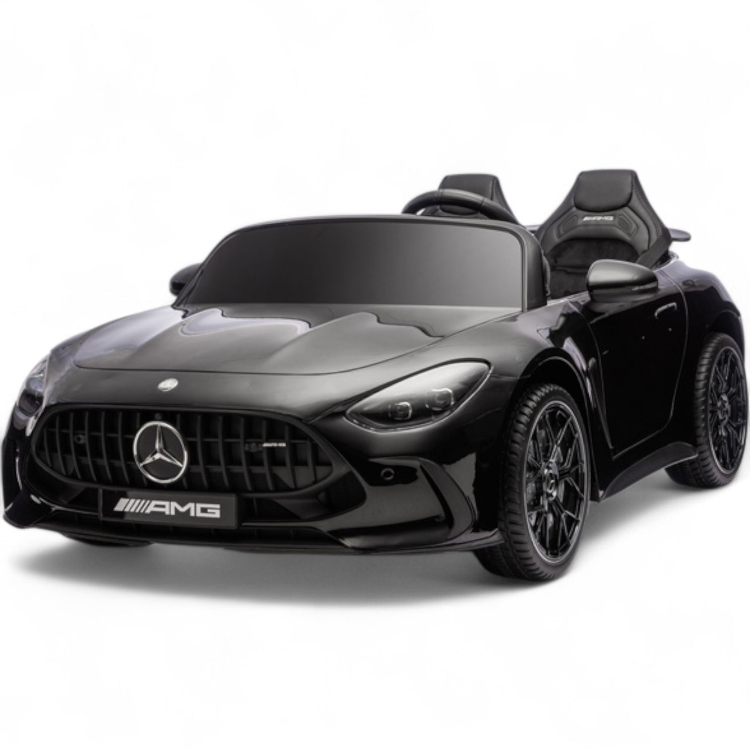Carro Elétrico para Criança MERCEDES GT63 24v STRONG XXL Preto Metalizado c/ MP4, RODAS DE BORRACHA & ASSENTO EM PELE