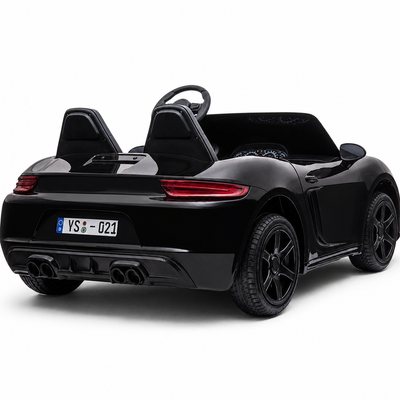 Carro elétrico para Criança PERFECTA XXL 24v Motor Brushless 180w 15km/h Preto Metalizado c/ RODAS DE BORRACHA & ASSENTO EM PELE