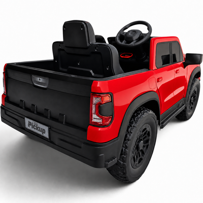 Carro Elétrico para Criança Range Raptor Style 12v Vermelho c/ RODAS DE BORRACHA & ASSENTO EM PELE