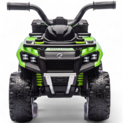 Mini Moto 4 Elétrica para Crianças LITTLE EXPLORER 6v Verde c/ RODAS DE BORRACHA