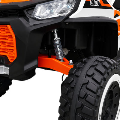 Carro Elétrico para Criança BUGGY PULSATING 4x4 24v Laranja c/ RODAS DE BORRACHA & ASSENTO EM PELE