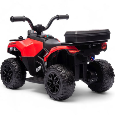 Mini Moto 4 Elétrica para Crianças LITTLE EXPLORER 6v Vermelha c/ RODAS DE BORRACHA