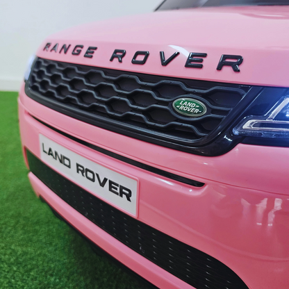 Carro Elétrico para Criança RANGE ROVER EVOQUE 12v Rosa c/ RODAS DE BORRACHA & ASSENTO EM PELE