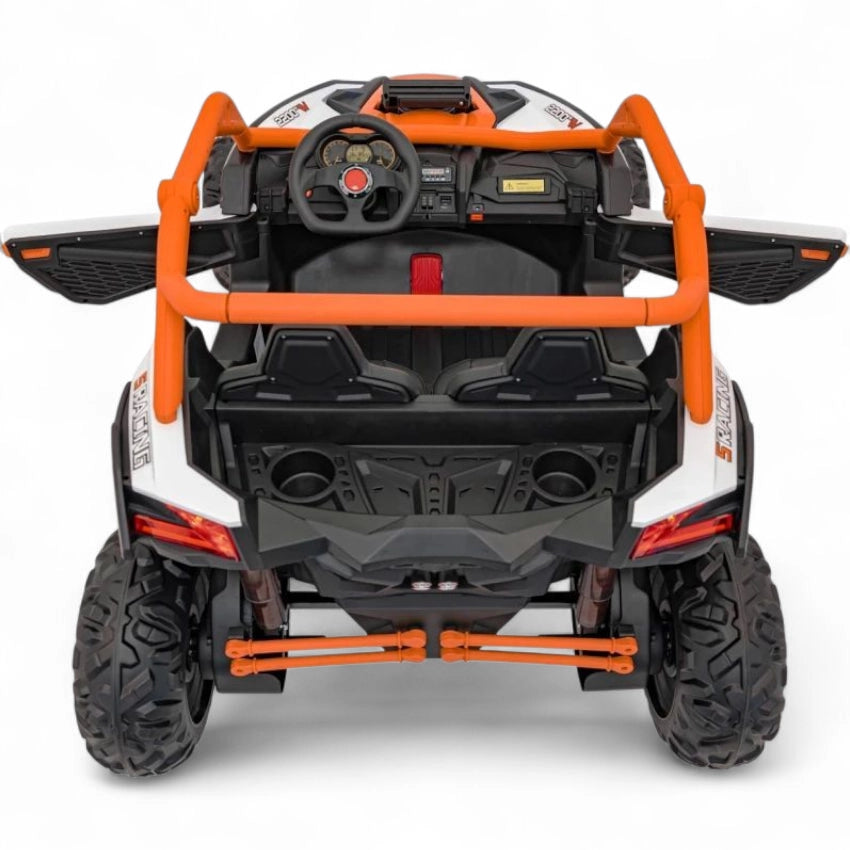 Carro Elétrico para Criança MAVERICK STYLE RR 4x4 24v Laranja c/ RODAS DE BORRACHA & ASSENTO EM PELE