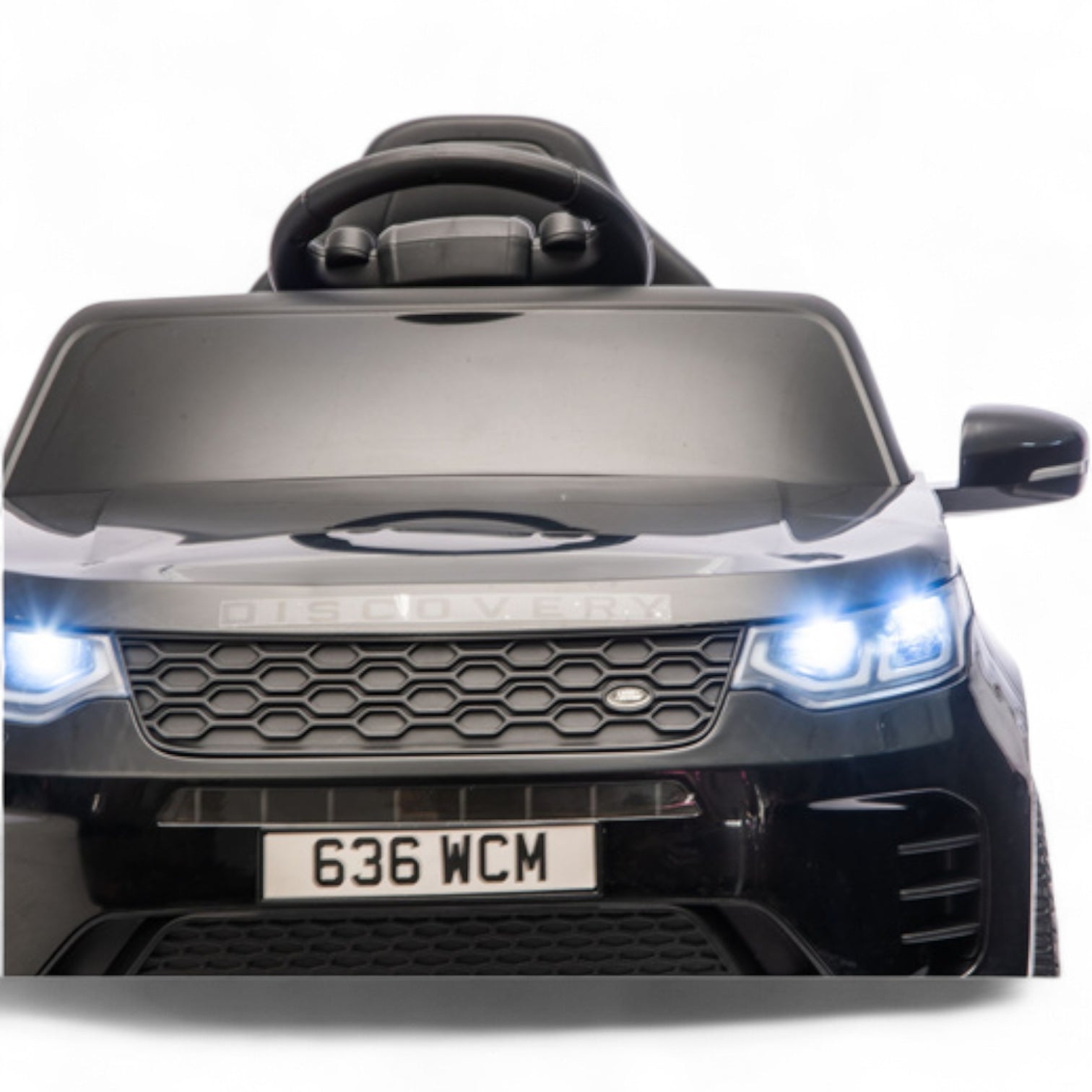 Carro Elétrico para Criança RANGE ROVER DISCOVERY 12v Preto c/ RODAS DE BORRACHA & ASSENTO EM PELE