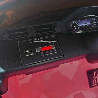 Carro Elétrico para Criança RANGE ROVER EVOQUE 12v Rosa c/ RODAS DE BORRACHA & ASSENTO EM PELE