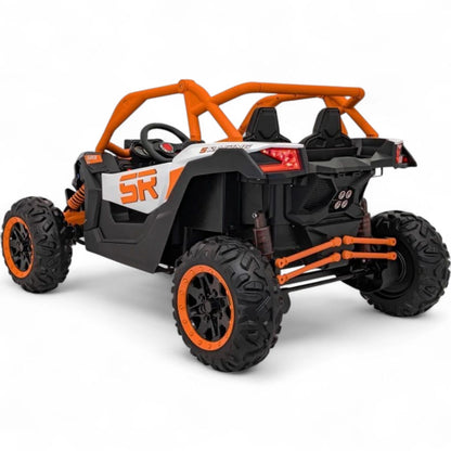 Carro Elétrico para Criança MAVERICK STYLE RR 4x4 24v Laranja c/ RODAS DE BORRACHA & ASSENTO EM PELE