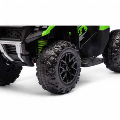 Mini Moto 4 Elétrica para Crianças LITTLE EXPLORER 6v Verde c/ RODAS DE BORRACHA