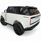 Carro elétrico para criança RANGE ROVER SV 4X4 12v14ah Branco 2 Lugares c/ RODAS DE BORRACHA & ASSENTO EM PELE