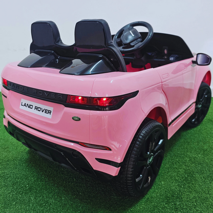 Carro Elétrico para Criança RANGE ROVER EVOQUE 12v Rosa c/ RODAS DE BORRACHA & ASSENTO EM PELE