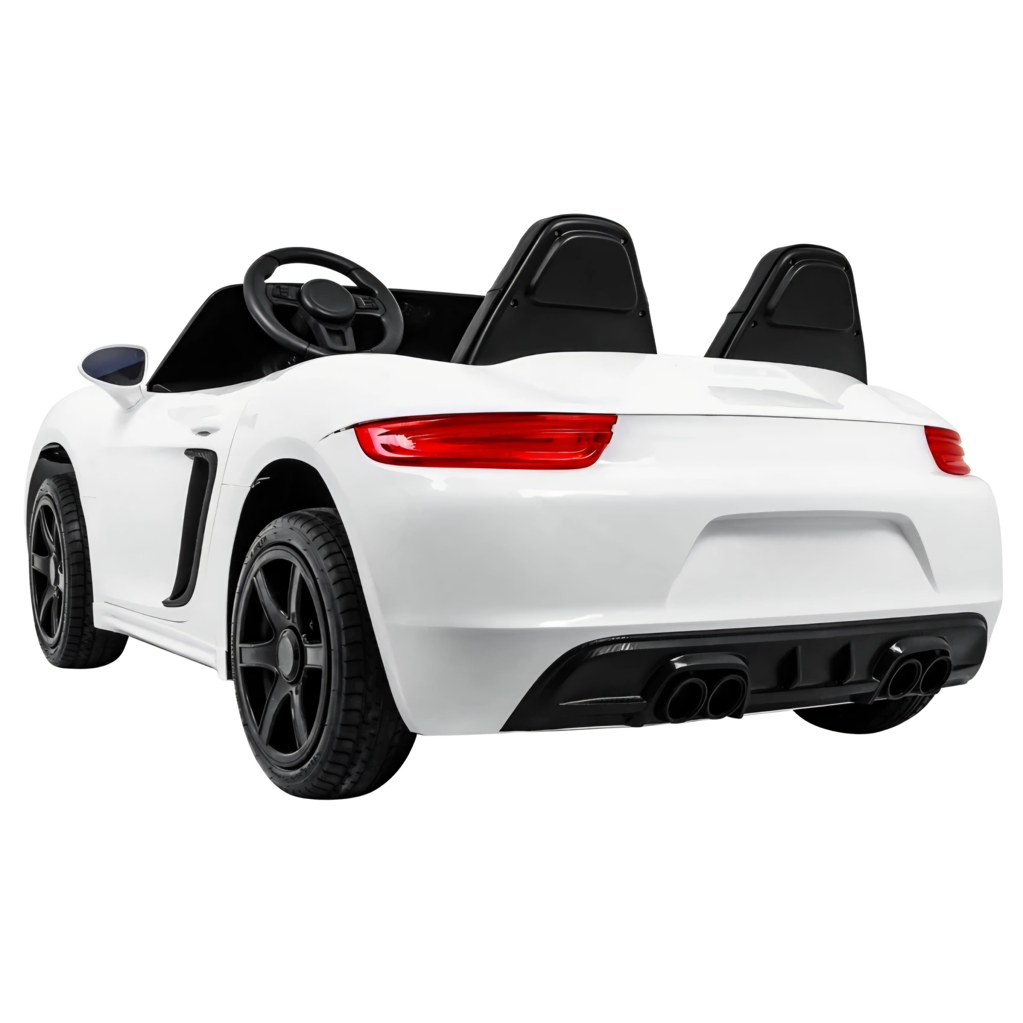 Carro elétrico para Criança PERFECTA XXL 24v Motor Brushless 180w 15km/h Branco c/ RODAS DE BORRACHA & ASSENTO EM PELE
