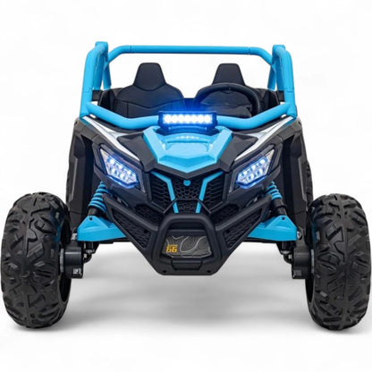 Carro Elétrico para Criança MAVERICK STYLE RR 4x4 24v Azul c/ RODAS DE BORRACHA & ASSENTO EM PELE
