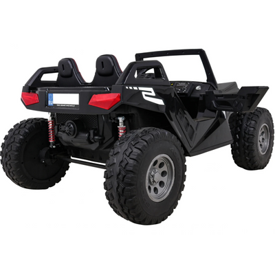 Carro Elétrico para Criança BUGGY CLASH 4x4 24v Preto 2 LUGARES, RODAS DE BORRACHA & ASSENTO EM PELE
