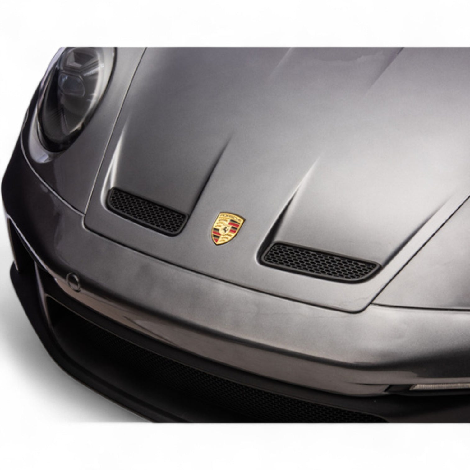 Carro Elétrico para Criança PORSCHE 911 GT3 24v STRONG XXL Cinza Metalizado c/ RODAS DE BORRACHA & ASSENTO EM PELE E VELUDO