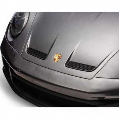 Carro Elétrico para Criança PORSCHE 911 GT3 24v STRONG XXL Cinza Metalizado c/ RODAS DE BORRACHA & ASSENTO EM PELE E VELUDO