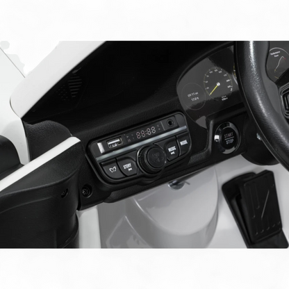 Carro Elétrico para Criança Porsche 911 GT3 24v STRONG XXL Branco c/ Rodas de Borracha e Assento em Pele E Veludo