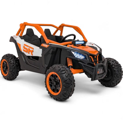 Carro Elétrico para Criança MAVERICK STYLE RR 4x4 24v Laranja c/ RODAS DE BORRACHA & ASSENTO EM PELE