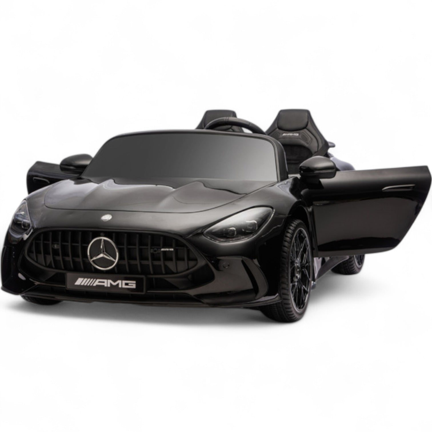Carro Elétrico para Criança MERCEDES GT63 24v STRONG XXL Preto Metalizado c/ MP4, RODAS DE BORRACHA & ASSENTO EM PELE